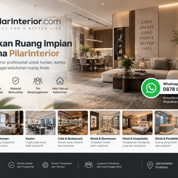 jasa-kontraktor-interior-klinik-pilarinterior.jpg Jasa Interior Kamar Hotel dengan custom furniture dan desain profesional